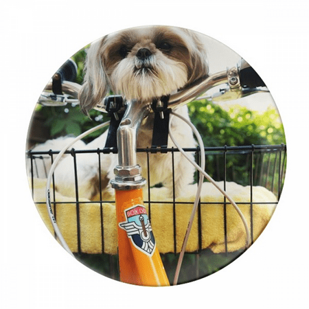 

Dog Pet Animal Cute Photo Plate Decorative Porcelain Salver Tableware Dinner Dish
