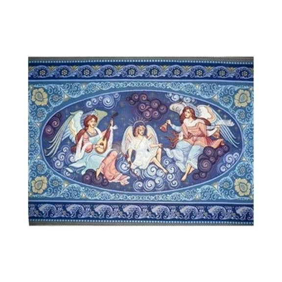 Guardian Angels Christmas Hand Woven Tapestry