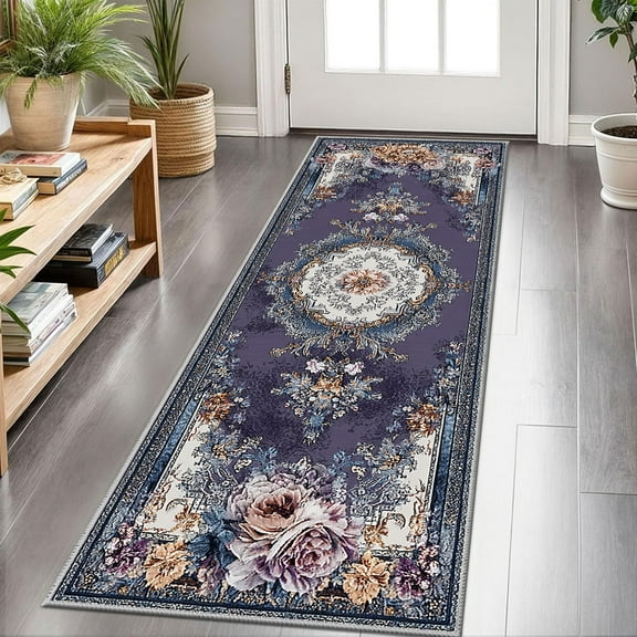 Hallway Runner Rug 2'x6' Washable Area Rugs Non Slip Laundry Rug Runner Floor Carpet Runners for Hallways Entryway Laundry Room Kitchen