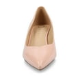 thumbnail image 6 of Journee Womens Pammie Slip On Pointed Toe Kitten Heel Pumps, Widths Available, 6 of 9