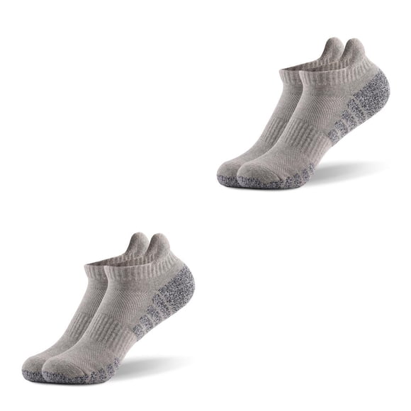 Sonducket 1 par de calcetines tobilleros de algodón, accesorios deportivos para pies, adultos y niños, gris claro L Type2 NO2