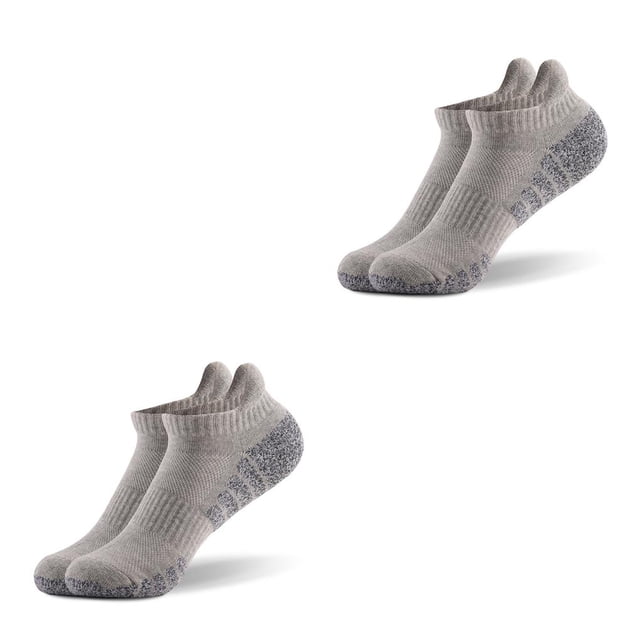 Sonducket 1 par de calcetines tobilleros de algodón, accesorios deportivos para pies, adultos y niños, gris claro L Type2 NO2