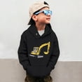 thumbnail image 2 of Byoo Toddler Boys Hoodie Excavator Print Casual Hooded Sweatshirt Fall Long Sleeve Top, 2 of 6