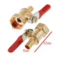 thumbnail image 1 of mmirethe Various Type Ball Valve Threaded Brass Ball Valve 16mm 8mm Red 5Set, 1 of 6