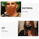 thumbnail image 5 of 4 Uds barbas de Cosplay rendimiento barba falsa Cosplay accesorios de disfraz de fiesta, 5 of 6