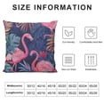 thumbnail image 5 of PHYHOO Pillowcase Tropical Plants Pink Flamingos Throw Pillow Covers Shells for Couch Office Bedroom Home Decoration, 5 of 5