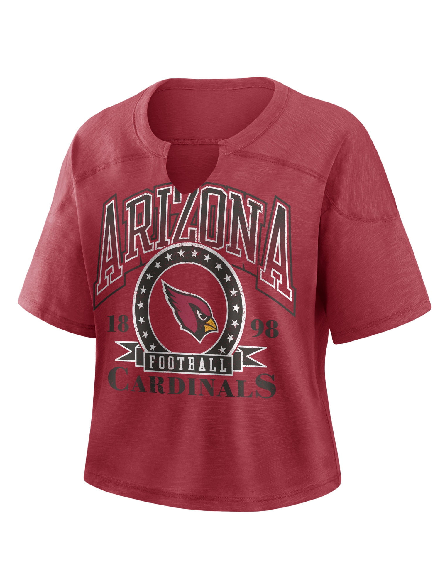 NFL Arizona Cardinals Women's Cotton Red Short Sleeve T-Shirt