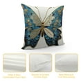 thumbnail image 4 of Shangniulu Luxurious Style Leaf Pattern Pillowcase for Home Decoration, Digital Printed Square Cushion Cover, Perfect for Living Room and Bedroom Pillowcase, 4 of 5