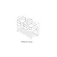 thumbnail image 6 of Bathroom Vanity Base 48 Inch, Weathered Oak Finish, Modern Vanity Cabinet, Sink Base, Storage Cabinet, 6 of 6