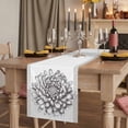 thumbnail image 2 of Table Runners 90 Inches Long Dress Scarves, Vintage Chrysanthemum Farmhouse Coffee/Dining/Kitchen Table Runner for Living Room, Elegant Floral Retro Art 13x90 Inch, 2 of 9