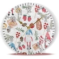 thumbnail image 5 of Dreamtimes 10in Gnomes Toys Gifts Mittens Wall Clock, Non-Ticking Silent Battery Operated Wall Clock for Kids Living Room Bedroom Kitchen School Office Christmas Decor, 5 of 7