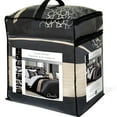 thumbnail image 3 of Safdie & Co. 7-piece Cavali Premium Microfiber King Comforter Set in Black, 3 of 3