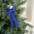 thumbnail image 5 of Christmas Decorations Double Layer Velvet Christmas Bows for Christmas Tree 23.62x10.62in Large Velvet Christmas Wreath Bows Xmas Ribbon Bows Gift Bows Tree Topper Ornaments for Home Decor, 5 of 6