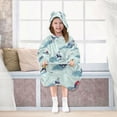thumbnail image 7 of FORMRS Wearable Blanket Hoodie with Sleeves for Kids Cozy Flannel Sweatshirt, Ice Hockey, 7 of 7