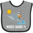 thumbnail image 3 of Inktastic Marco Island Florida Vacation Boys or Girls Baby Bib, 3 of 4