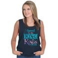 thumbnail image 5 of Saved King Jesus Christian Faith Tank Top Tee Shirt Women Brisco Brands S, 5 of 6