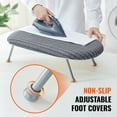 thumbnail image 3 of VEVOR Tabletop Ironing Board 23.4 x 14.4, Small Iron Board with Heat Resistant Cover and 100% Cotton Cover, Mini Ironing Board with 7mm Thickened Needle Cotton Layer for Small Spaces, Travel Use, 3 of 7