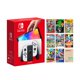 thumbnail image 1 of Nintendo Switch OLED Model White Joy Con 64GB Consola Pantalla HD y puerto LAN Dock con paquete de juegos multijugador 8 y accesorios Mytrix - Juegos multijugador locales Lo mejor para dos jugadores Nintendo HEGSKAAAA, 1 of 2