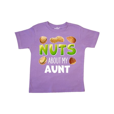 

Inktastic Nuts About My Aunt Peanut Almond Pistachio Gift Toddler Boy or Toddler Girl T-Shirt