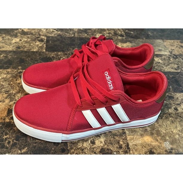 Adidas Neo Label Men Size 8.5 Red Low Ortholight Classic Shoes