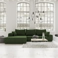 thumbnail image 4 of CRO Decor L-shaped Corduroy free-install fully foam-filled living room sofa, 4 of 19