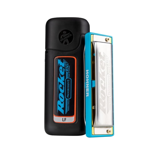 Hohner ROCKL-LF Rocket Low Armónica con cuerpo de acrílico