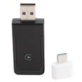 thumbnail image 1 of CarPlay Wireless Converter, 2 in 1 Wireless CarPlay &  Auto Adapter, Plug & Play, Wide Range of Device Support,  5.0, WiFi, Language Control, Type C Input Port, Universal Product, 1 of 7