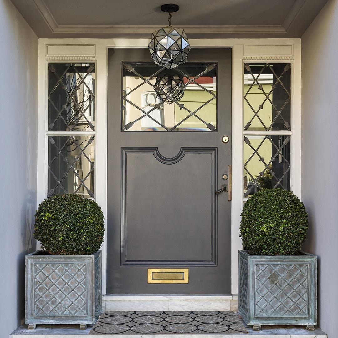 Home Décor Inc. Circles Coir Doormat – 18" x 30", Durable & Natural Entryway Mat