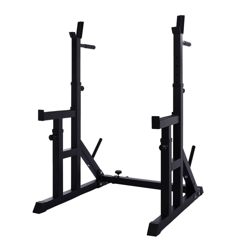 Details about   Adjustable Squat Rack Bench Press Power Weight Rack Barbell Stand Gym Home 