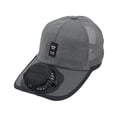 thumbnail image 4 of Sombrero De Visera Con Ventilador Yinane Gorra De Ventilador Con Energía Solar Para Correr Acampar Senderismo Gris Oscuro, 4 of 8