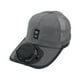thumbnail image 4 of Sombrero De Visera Con Ventilador Yinane Gorra De Ventilador Con Energía Solar Para Correr Acampar Senderismo Gris Oscuro, 4 of 8