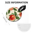 thumbnail image 5 of Peach 2pcs PU Leather Round Bag Tags with Privacy Cover and Name ID Tag - Suitcase Tags for Travel Luggage, Handbags, Backpacks, School Bags, 5 of 6