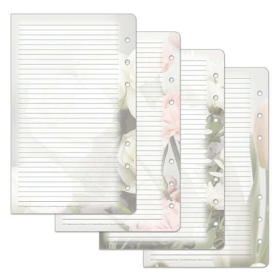 FranklinCovey Pink/Green Blooms Lined Pages (Compact Size)