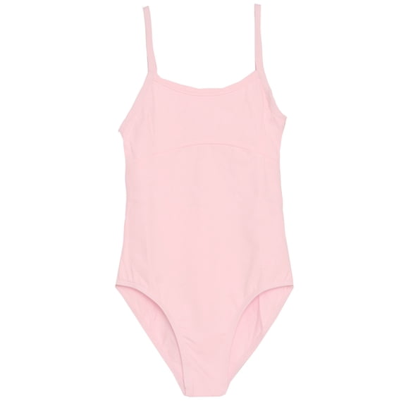 Danshuz Little Girls Pink Empire Front Flower Cutout Camisole Dance Leotard 2-4