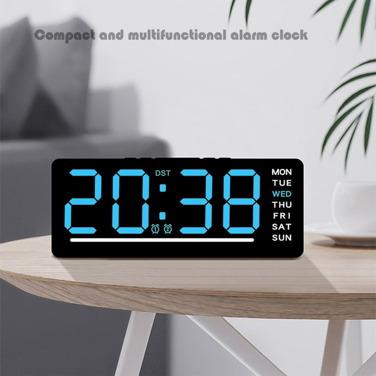 sruoe Alarm Clock, Clock Alarm Bedside, Clock Alarm Digital, Alarm Clocks  for Bedrooms, Small Alarm Clock, Vibrating Alarm Clock, Projection  Rectangular, Plastic - Walmart.com