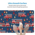 thumbnail image 6 of Disketp Gaming Mouse Pad Fire Truck 1 Pattern Large Mouse Mat Long Extended Desk Pad Non-Slip Rubber Mice Pads Stitched Edges Thin Pad (11.8x31.5 Inch), 6 of 9