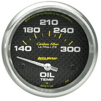 AutoMeter 4848 Carbon Fiber Electric Oil Temperature Gauge