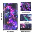 thumbnail image 3 of WIRESTER PU Leather Car Registration and Insurance Holder, Car Document Holder, Vehicle Registration and Insurance Card Holder, Wallet Vehicle Paperwork Organizer - Purple Nebula Galaxy, 3 of 6