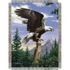 Hautman Bros Eagle Perch Triple Woven Jacquard Throw