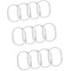thumbnail image 1 of Paquete de 24 anillas para cortina de ducha XCF color blanco, 1 of 4