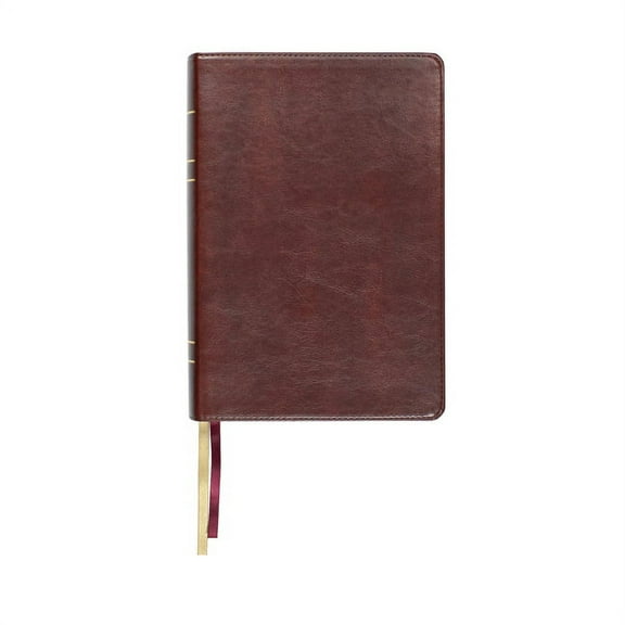 Lsb Large Print Wide Margin Paste-Down Reddish-Brown Faux Leather, (Hardcover)