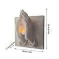 thumbnail image 3 of Candles & Holders Prayer Hands Candle Holder Decorative Table Figurine Home Decoration Unique Warmth and Wishes for Living Room Elegant Indoor, 3 of 6