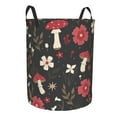 thumbnail image 2 of Balery Fly Agaric and Flowers Round Laundry Basket with Handles Waterproof Freestanding Laundry Hamper for Clothes Toys in the Dorm and Family-Medium, 2 of 8