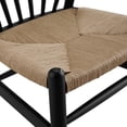 thumbnail image 5 of Modway Flourish 18.5" Wood and Rope Dining Side Chair in Black, 5 of 6