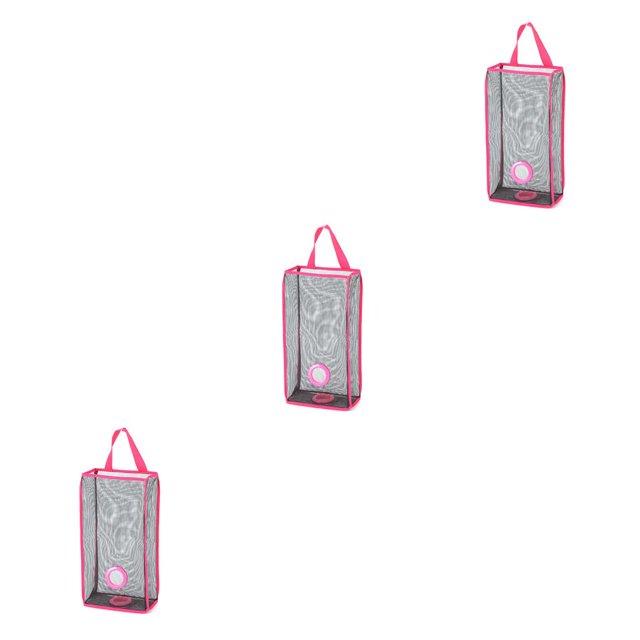 Naiovety Soporte de caja de pañuelos de plástico transparente a la moda, dispensador de bolsa de compras de comestibles de pared, organizador de bolsa Type1 NO1 Naiovety CBP060230