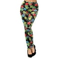 thumbnail image 2 of Lady's Printed Leggings - Rosaceae Rose Buds Printed Legging, 2 of 4