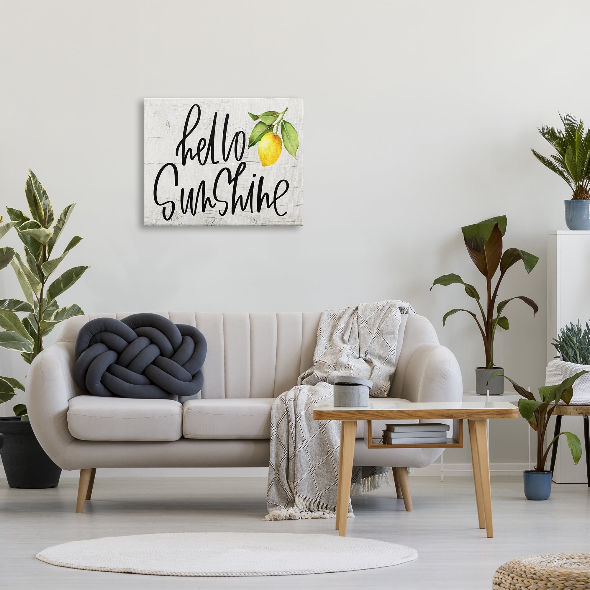 Stupell Industries Hello Sunshine Expression Soft Country Lemon Branch , 24 x 30, Designed by Valerie Wieners