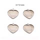 thumbnail image 3 of Guardurnaity 100 Uds colgante en forma de corazón cabujón Base bandejas colgantes DIY cinabrio romántico accesorios de joyería informales Ropa, zapatos y accesorios Miscelánea 31*31mm Guardurnaity AP015873-05, 3 of 6
