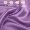thumbnail image 2 of PiccoCasa 2Pcs Satin Pillowcases, Breathable Oxford Pillow Shams, Boudoir(12"x16"), Purple, 2 of 8