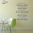 thumbnail image 5 of Wall Vinyl Decal Quote Sign Christian Praise God Diy Art Sticker Home Wall Decor, 5 of 5